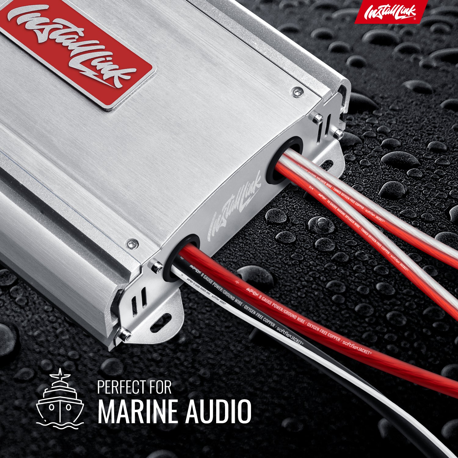 Marine Speaker Wire 14 Gauge, Tinned OFC, 100ft, Red/White image 1