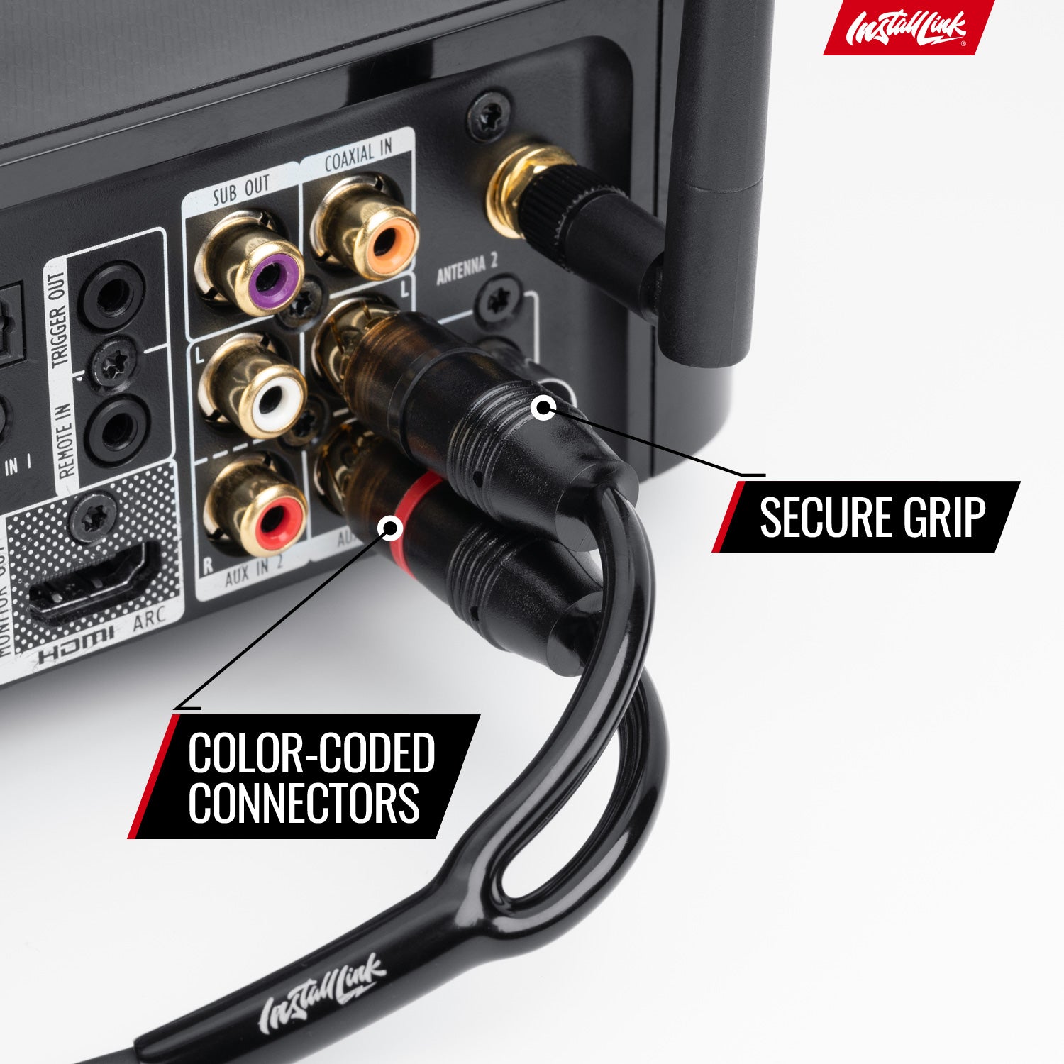 RCA Audio Cable for Subwoofer or Stereo Cable, 2-Channel, 20ft image 5