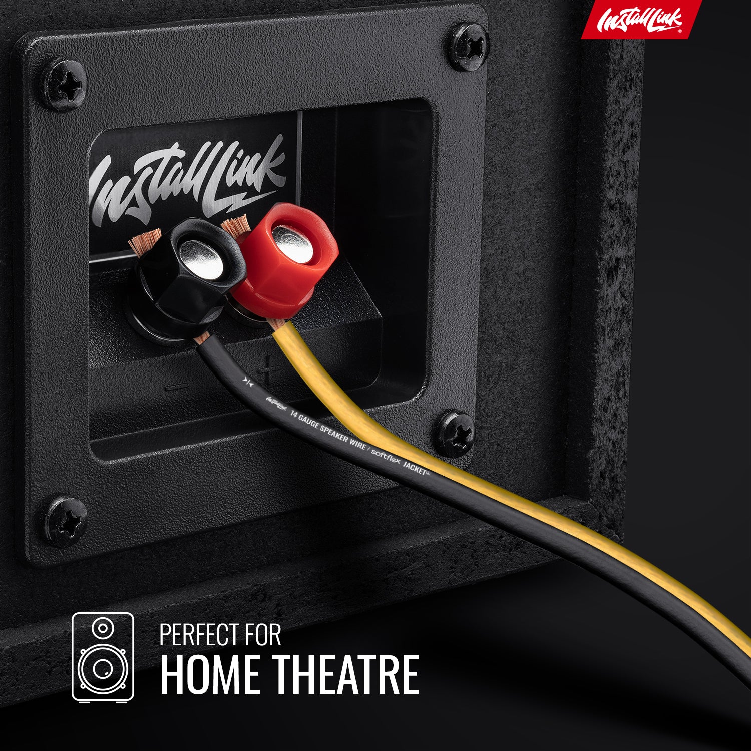 Speaker Wire 14 Gauge, CCA, 100ft, Yellow/Black - 4 Pack image 2