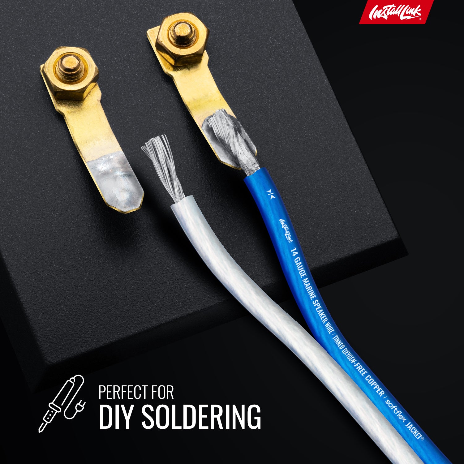 Marine Speaker Wire 14 Gauge, Tinned OFC, 100ft, Blue/White image 4