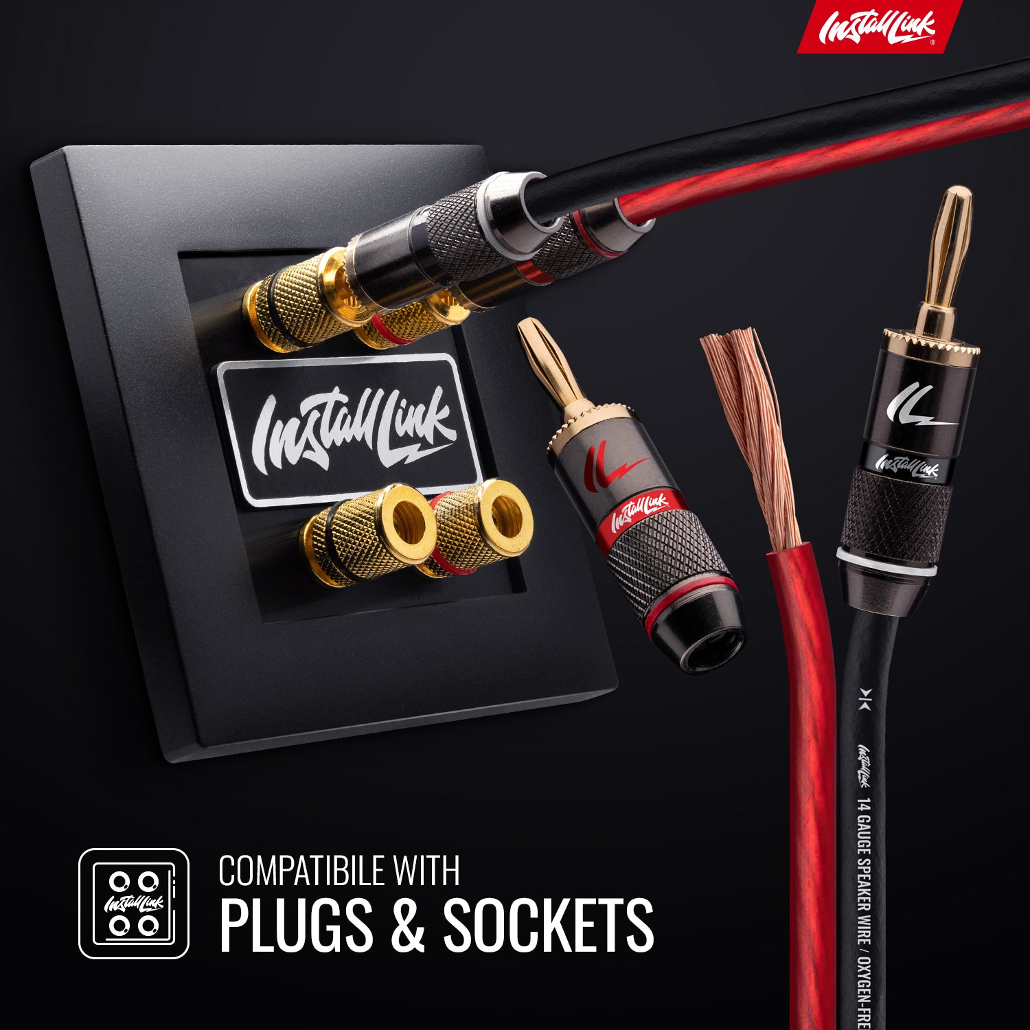 Speaker Wire 14 Gauge, OFC, 30ft, Red/Black image 4