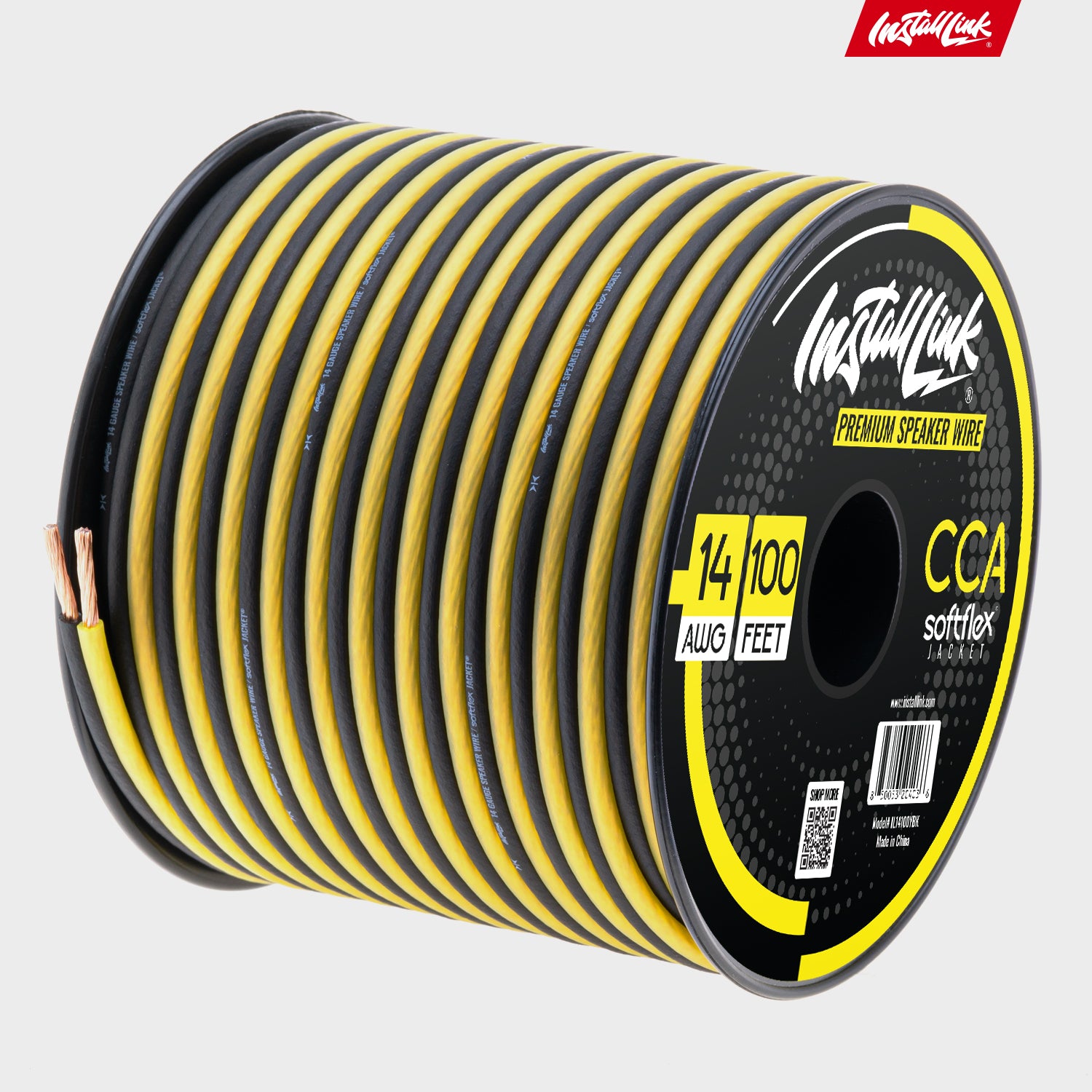 Speaker Wire 14 Gauge, CCA, 100ft, Yellow/Black with 12 Banana Plugs image 8