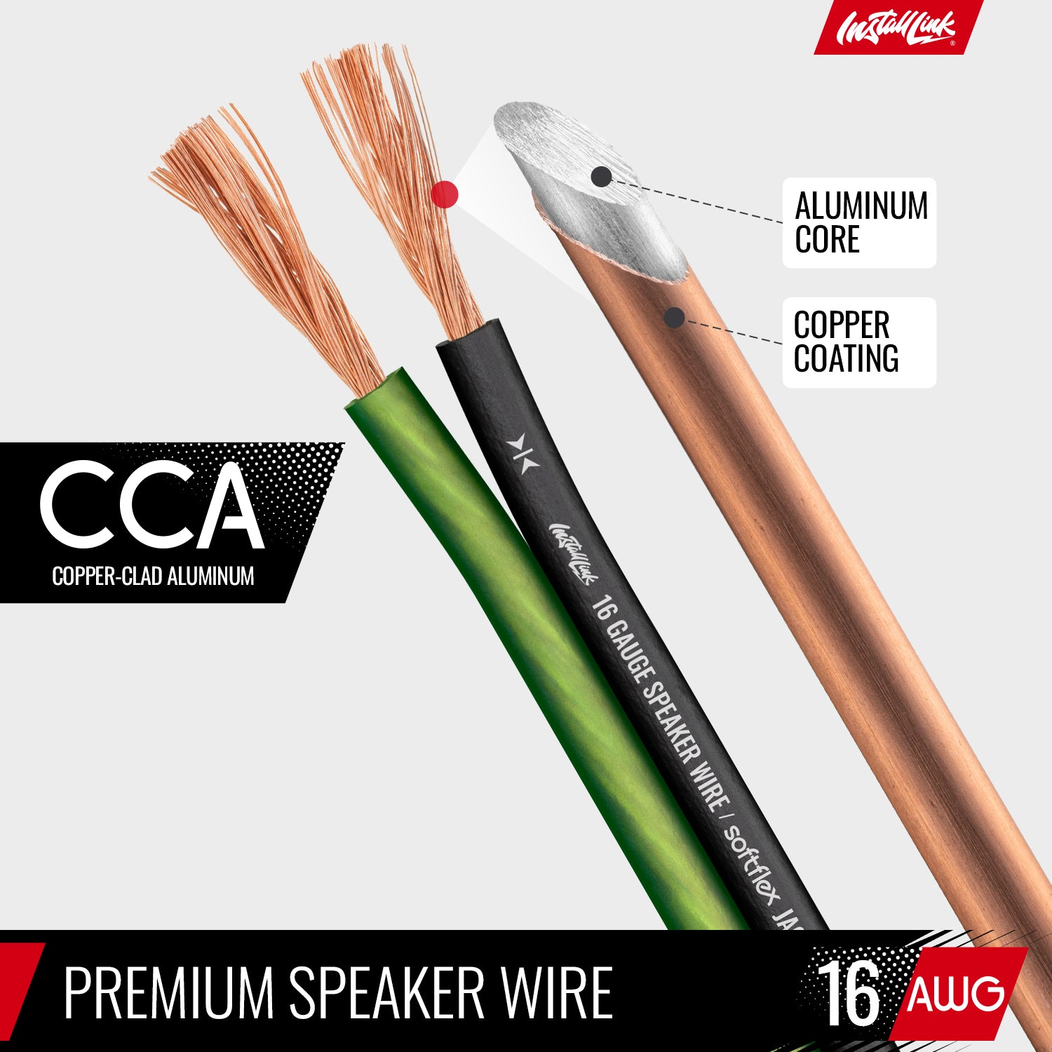 Speaker Wire 16 Gauge, CCA, 100ft, Green/Black with 12 Banana Plugs image 4