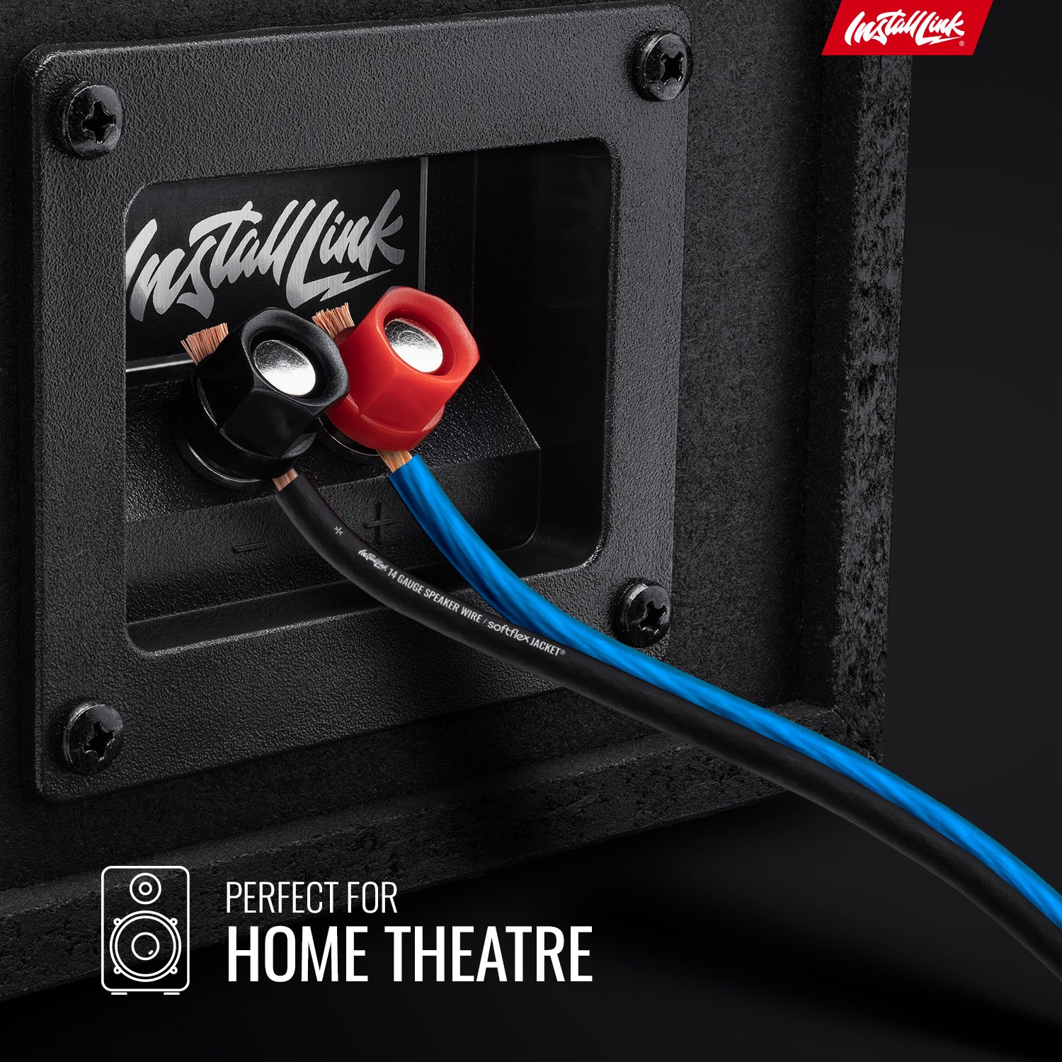 Speaker Wire 14 Gauge, CCA, 250ft, Blue/Black image 2