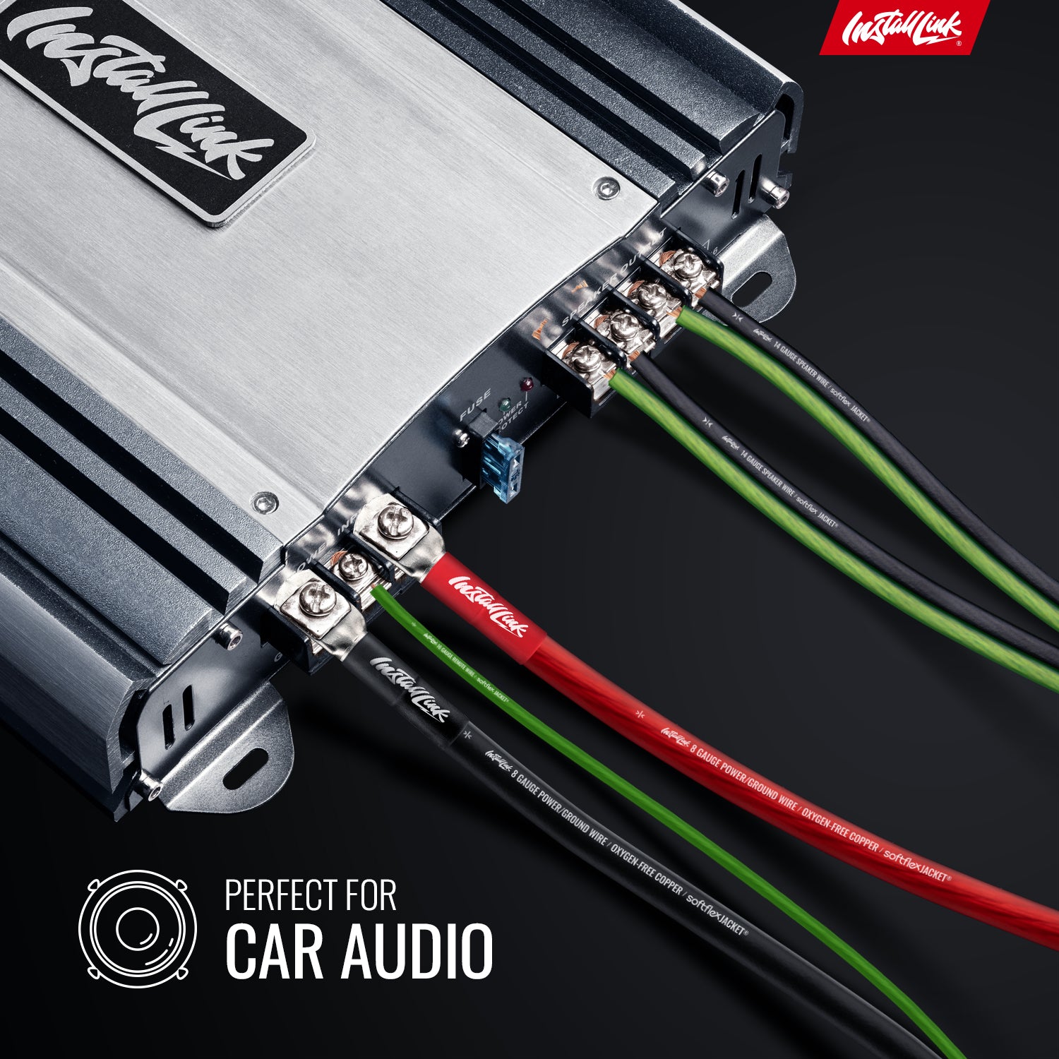 Speaker Wire 14 Gauge, CCA, 30ft, Green/Black image 1