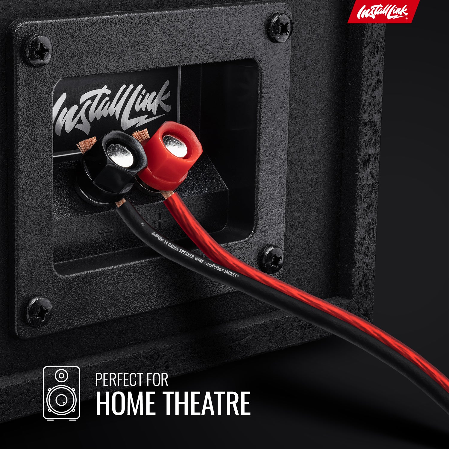 Speaker Wire 14 Gauge, CCA, 100ft, Red/Black - 4 Pack image 2