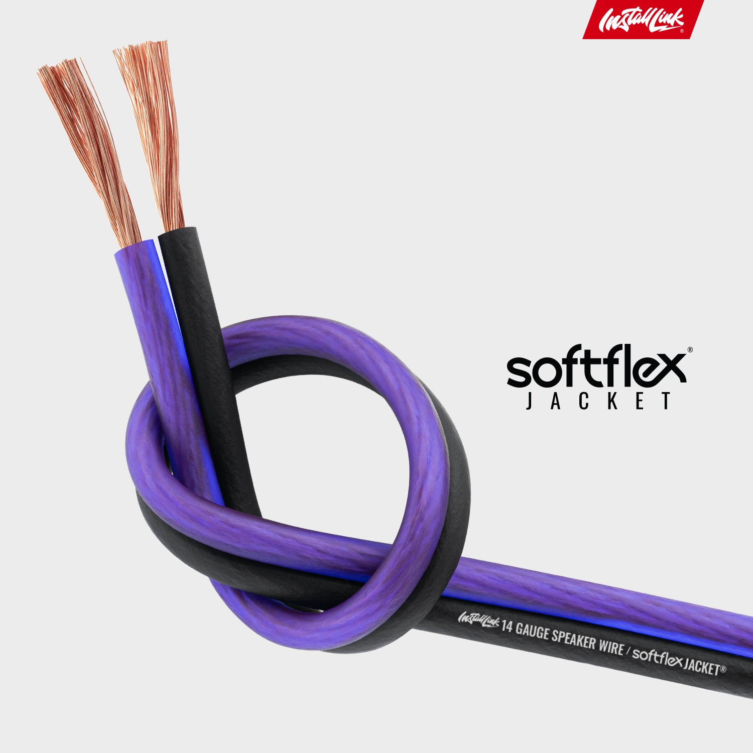 Speaker Wire 14 Gauge, CCA, 100ft, Purple/Black - 4 Pack image 6