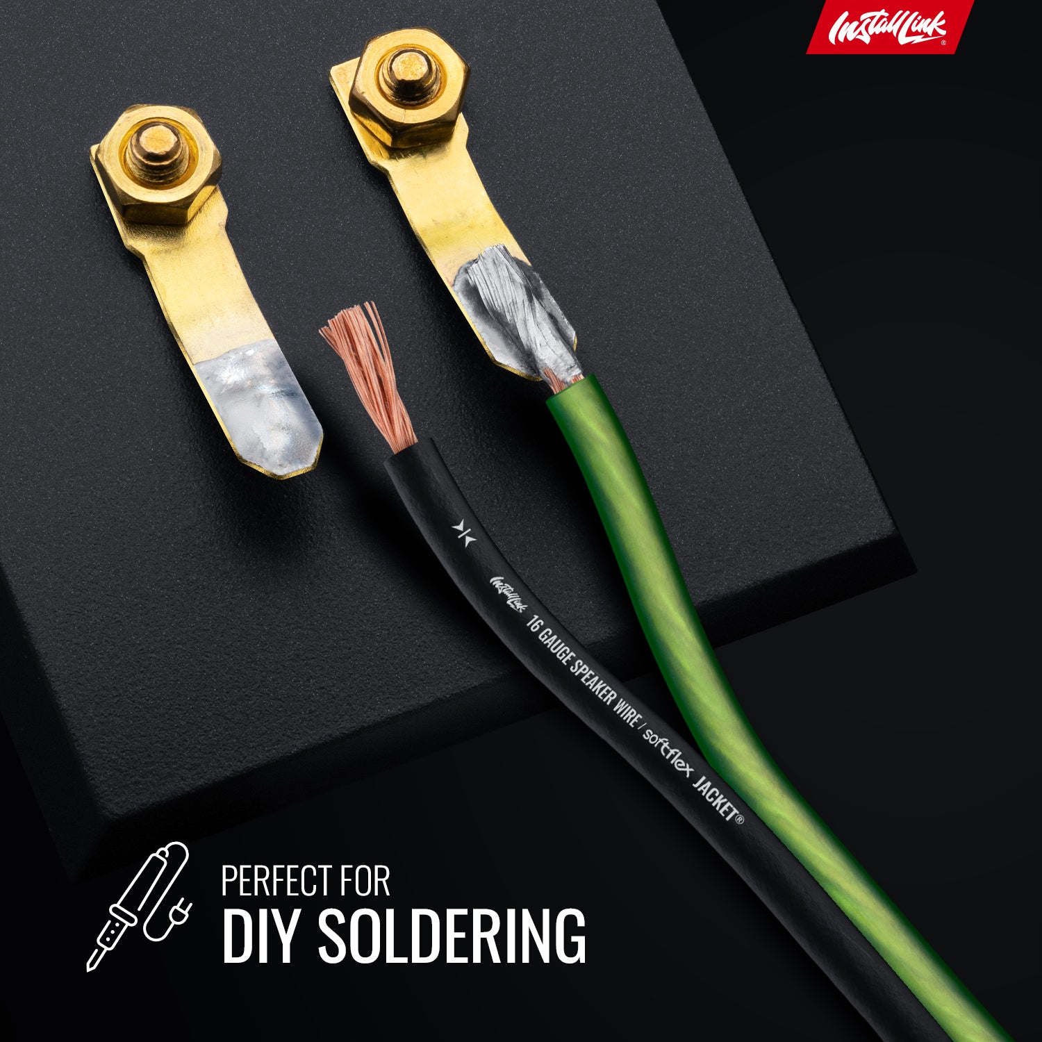 Speaker Wire 16 Gauge, CCA, 100ft, Green/Black - 4 Pack image 4
