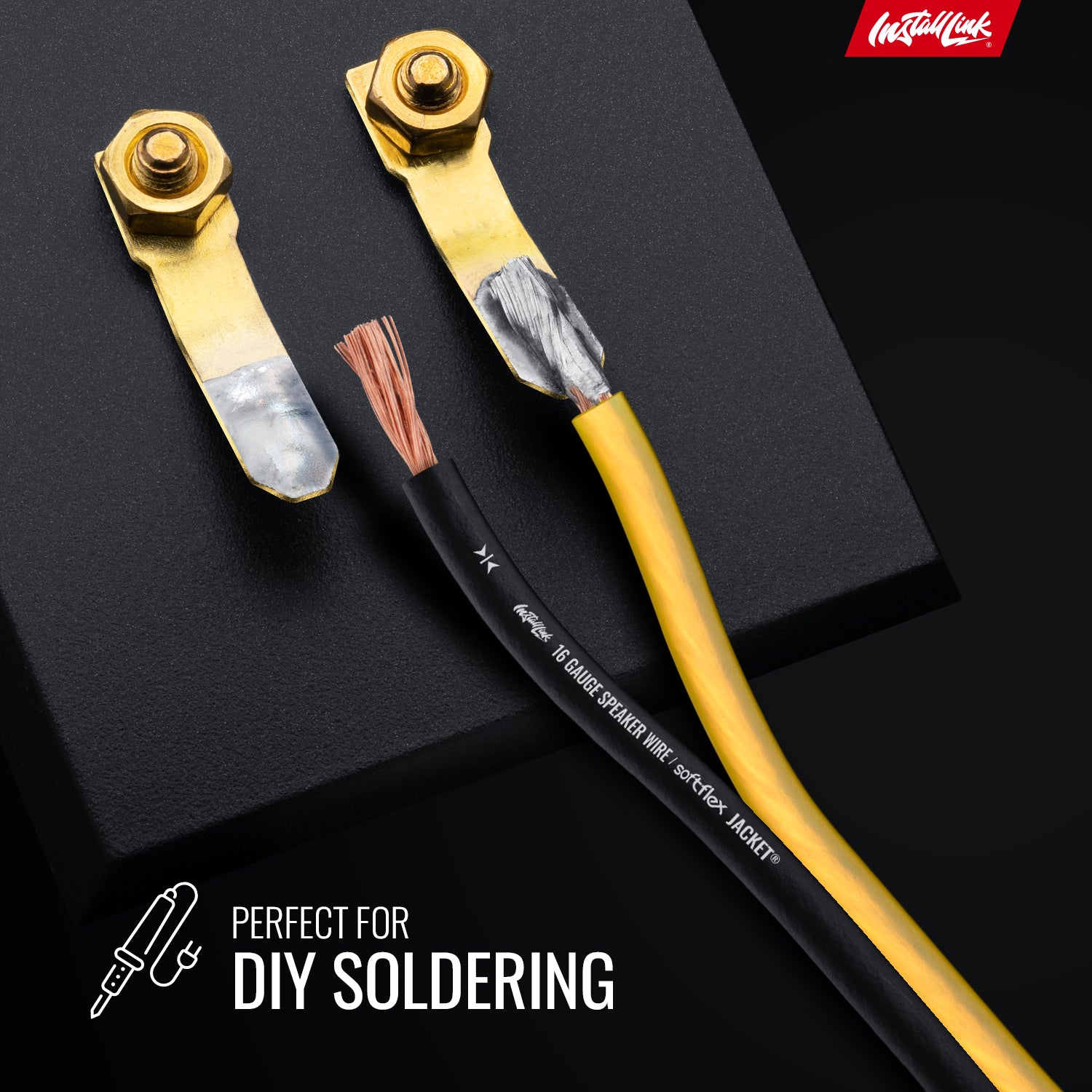 Speaker Wire 16 Gauge, CCA, 100ft, Yellow/Black - 4 Pack image 4
