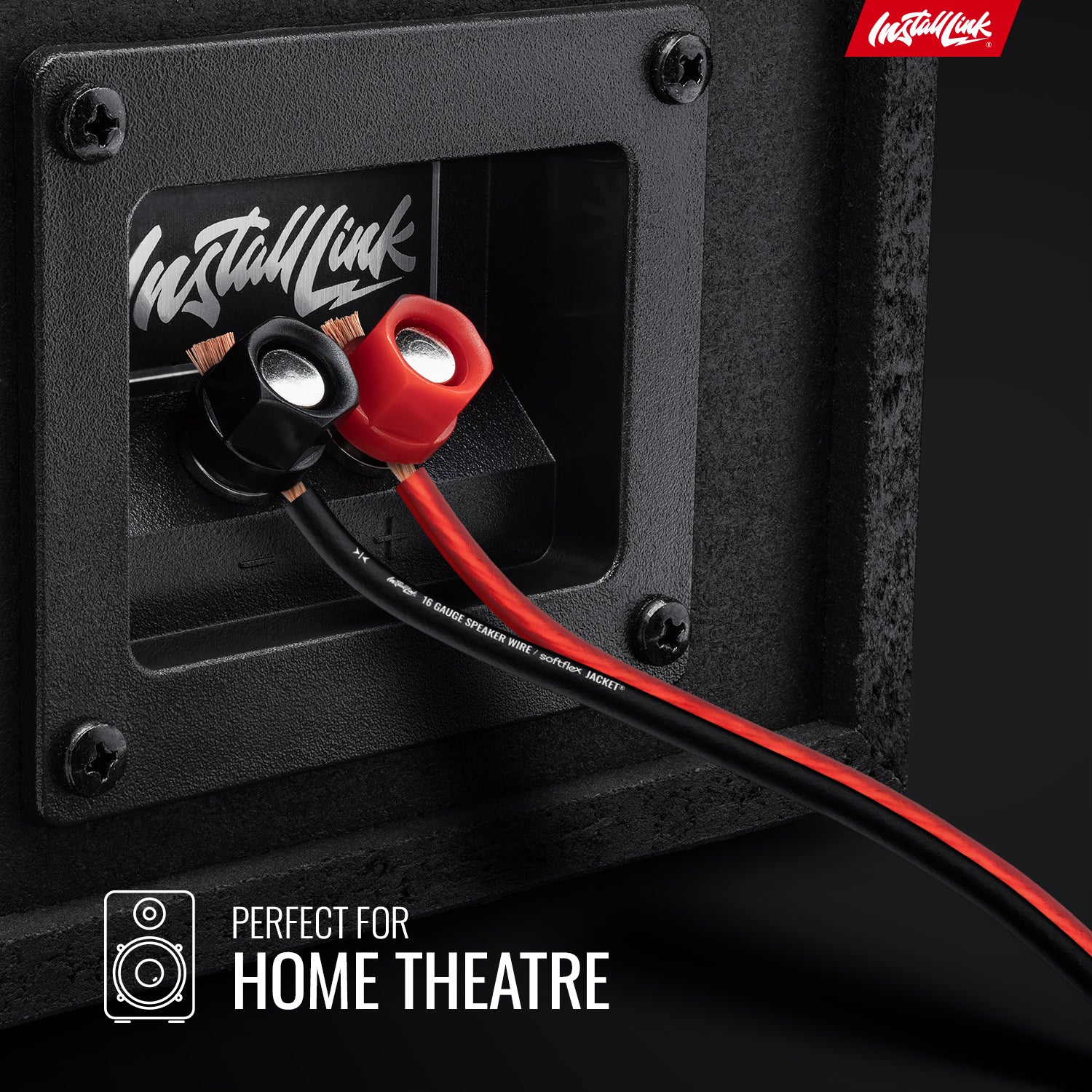 Speaker Wire 16 Gauge, CCA, 100ft, Red/Black - 4 Pack image 2