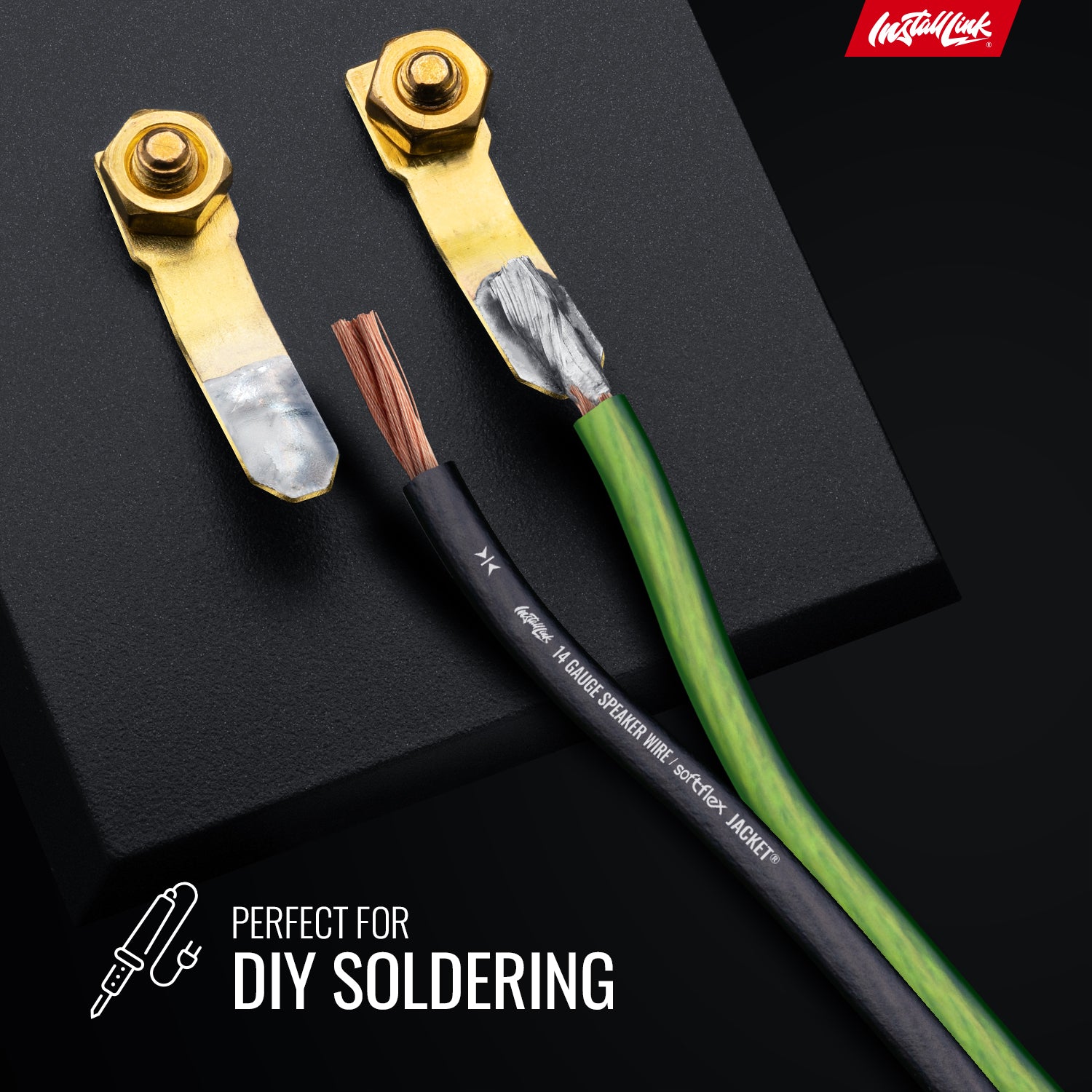 Speaker Wire 14 Gauge, CCA, 100ft, Green/Black - 4 Pack image 4